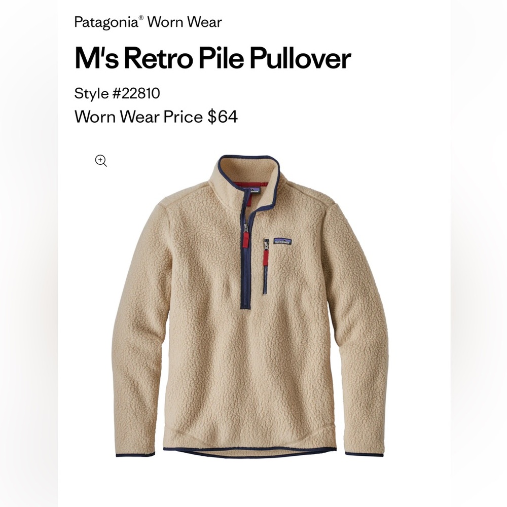 Patagonia Quarter Zip Fleece Men’s Small